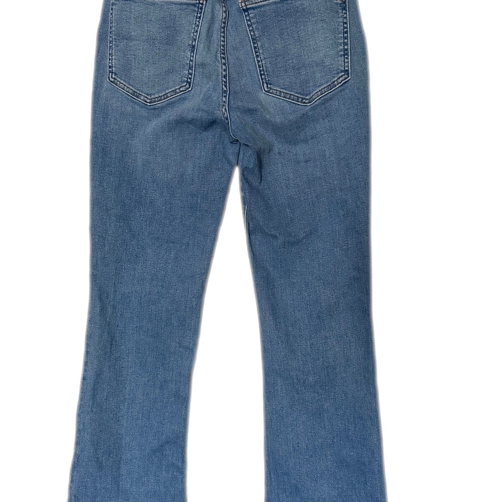 Madewell Kick Out Jeans Women's 26 Blue Stretch Denim Mid Rise Bootcut Pant - Picture 4 of 12